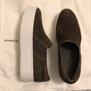 Vince Warren Suede Platform Sneakers